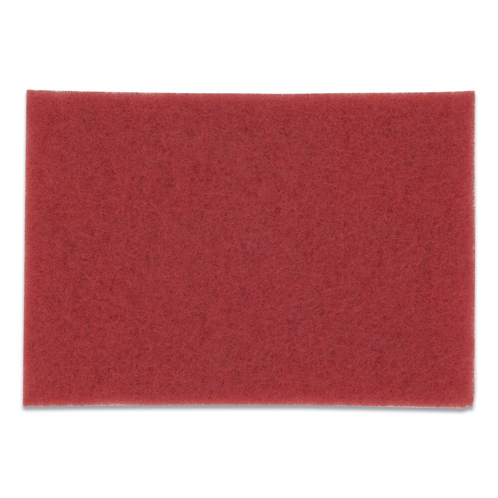 3M 59258 20 in. x 14 in. Low-Speed Buffer Floor Pads 5100 – Red (10/Carton) New