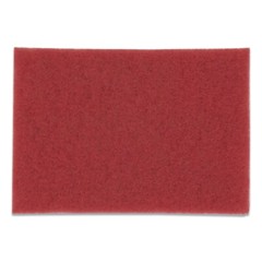 3M 59258 20 in. x 14 in. Low-Speed Buffer Floor Pads 5100 – Red (10/Carton) New