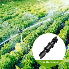 JAYEE 100 Pack Drip Irrigation 1/4′ Barbed 100P-Coupling, D 100P- Couplings