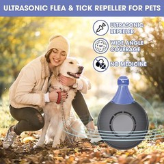 2-Pack Ultrasonic Flea Repellent (Pet-Safe) – For Home, Pet Beds & Living Areas