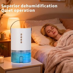 Dehumidifiers for Home, 60 Oz Small Dehumidifier for Basement. Portable Dehum…