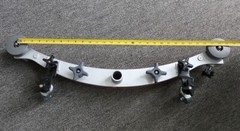 SQUEEGEE ASSEMBLY, UNKNOWN BRAND, 28″ WHEEL-TO-WHEEL, 10.25″ MOUNTING SCREWS