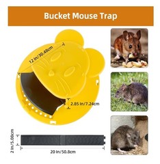 Mouse Trap Bucket – Mouse Traps Indoor for Home – Multi-Catch, Auto-Reset,