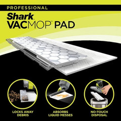 Shark VACMOP Disposable Hard Floor Pad Refills, 46 Count (Pack of 1), White