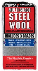 (12) Homax 10121114 12 pack Assorted #0 000 3 Steel Wool Pads