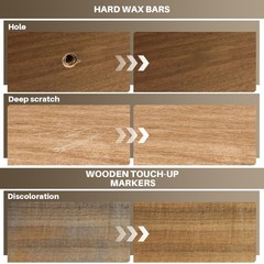 Laminate Floor Repair Kit, 6 Color Linoleum Hard Wax Touch B-6 Colors
