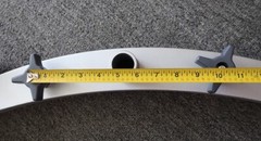 SQUEEGEE ASSEMBLY, UNKNOWN BRAND, 32″ WHEEL-TO-WHEEL, 10.25″ MOUNTING SCREWS