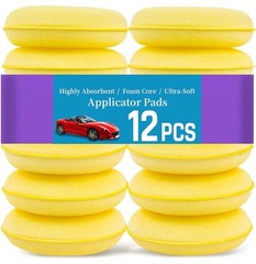 Car Waxing Polish Foam Sponge Wax Applicator Cleaning Tool Detailing Pads 12PCS