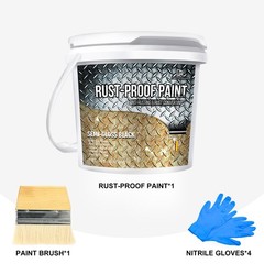 Rust Converter Paint – 16oz Water-Based Rust Reformer & Metal Primer, Semi-Gl…