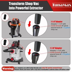 TunaMax Extractor Tool Hand Wand with Small, Two Adapters With Inside Threads