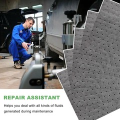 Oil Absorbent Pad 13″ x 10″ Weight Dimpled Pad Polypropylene Mat for Oil & Fluid