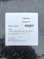 lot of two (2) New Twister Diamond Floor Pads 16″ Orange 212739