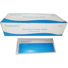 200x Alcohol Prep Pads, 70% Ethyl Swabs, First Aid Skin Cleaner, 4 x 50 Bulk