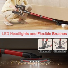 Zefiro Cordless Vacuum Cleaner45Mins Runtime Vacuum Cleaners For Home