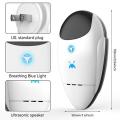 2026 Upgraded Ultrasonic Repeller & Insect Indoor 1 Count (Pack of 4), White