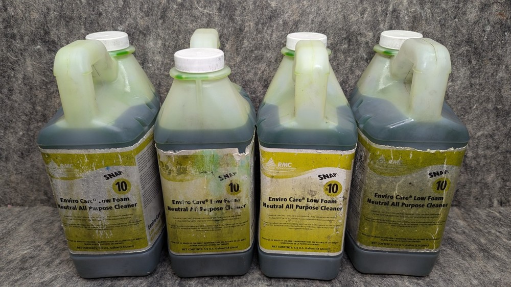 4 x RMC Enviro Care Low Foam Neitral All Purpose Cleaner 1/2 Gallon U.S. Snap 10