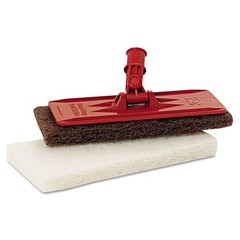 3M 08003B 4.62 in. x 10 in. Utility and Burnish Pads – White (10/Carton) New