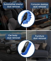Car Duster Kit, 2 Pack Car Dust Brush Set with Micr Size: 2 PackColor: 2p-blue