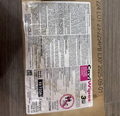 Metrex CaviWipes Disinfecting Towelettes 45 Count 3-Minute Kill Time Exp 9/1/25