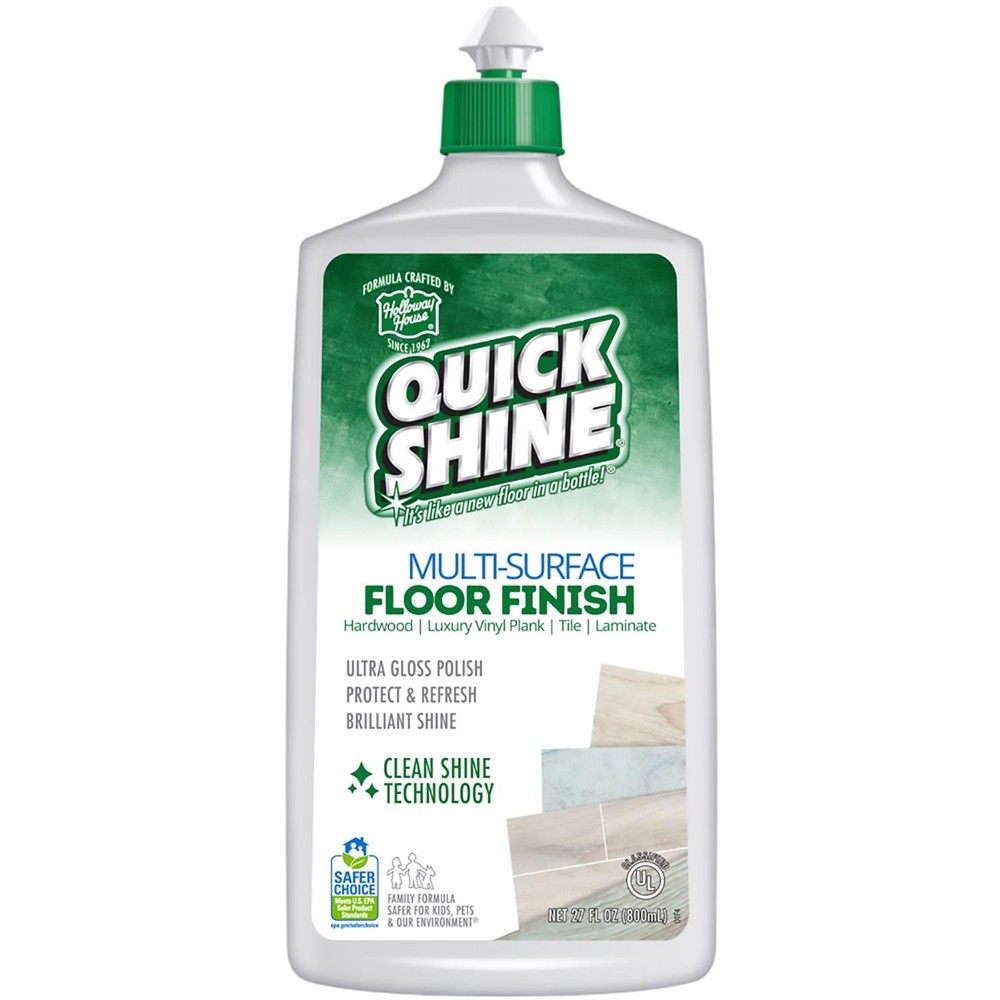 Quick Shine 77777-5 Ultra Gloss Multi-Surface Floor Finish 27 oz. (Pack of 6)