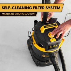 Vacmaster Professional VDK811PW 0201 8 Gallon 4.5 Peak HP Wet/Dry Vac with Self-