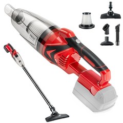 PMLYQ Cordless Vacuum Cleaner for Milwaukee Battery,Wireless Handheld Red