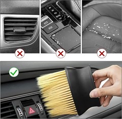 2 Pack Car Air Outlet Cleaning Brush Auto Interior Detailing Dust Brush Soft Bri