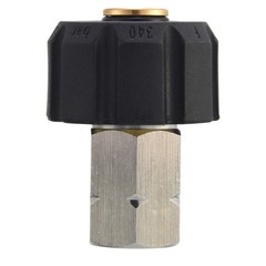 Tool Daily Pressure Washer Adapter, M22 female to 3/8 Inch 3/8, Black