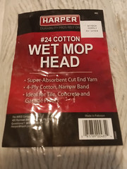 Harper Dust Mop Head #24 4-PLY COTTON NARROW BAND 08178900285 – (WP19