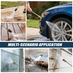 Pressure Washer Turbo Nozzle Tips, 360° Rotating Spray Turbo Nozzle Pressur