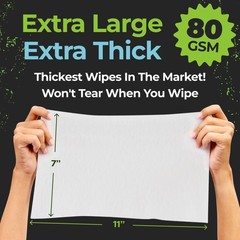 Camping Essentials – Body Wipes for Adults Bathing No Rinse – 50 Pack