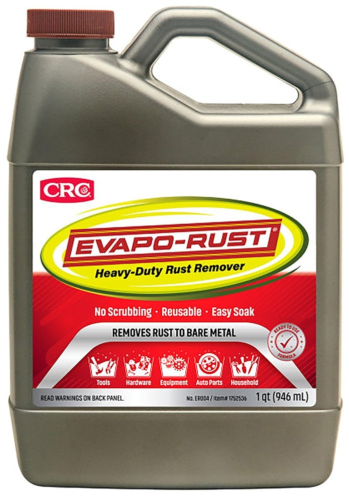 CRC Evapo-Rust, Heavy-Duty Rust Remover, Reusable, Acid-Free, Non-Corrosive, …