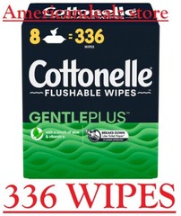336 Cottonelle GentlePlus Flushable with Aloe & Vitamin E Adult Wet Wipes – NEW