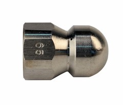 Erie Tools Button Nose 3/8″ Sewer Jetter Nozzles 6.5 Orifice