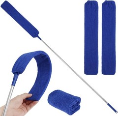 Retractable Gap Dust Cleaner Brush with Long Handle (30 to 100 43*5*3, Blue