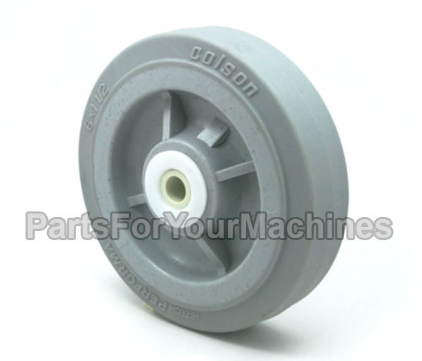 COLSON PERFORMA, WHEEL 6″X1-1/2″, 3/8″ AXLE, NON-MARKING, BUFFERS, CARTS,SHELVES