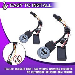 LED Tail Lights Converter Wire Kit [Fit Factory LED Model] 2009-2018 Dodge