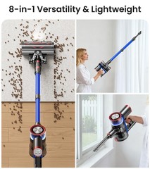 Nadaly Cordless Vacuum Cleaner 550W 45Kpa 65Mins Vacuum Cleaners For Home Stick