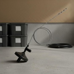 Manual Drain Unclogger ABS Plastic Crank Drain Auger Extended Reach for Toilet