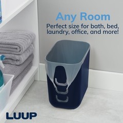 STORi Luup Bathroom Wastebasket, Secure Grocery Bags, Plastic Garbage Contain…