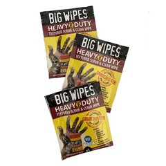 Big Wipes Heavy Duty Pro+ Scrub and Clean Wipes Singles – Bag of 25