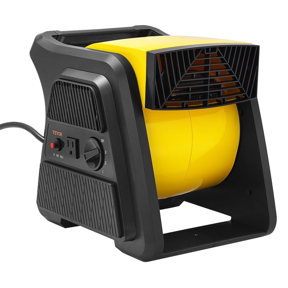 600CFM 300° Adjustable Air Mover & Floor Blower for Drying & Cooling