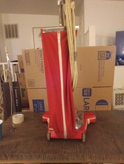 Quick Kleen 17” Commercial Bag Upright Vacuum Wide Track Tested Works Rare