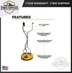 85.403.007 BE Power Whirl-A-Way Pressure Washer Surface Cleaner 4000 PSI 4 GPM