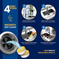 Garbage Disposal Cleaner and Deodorizer Tablets – 24 Pack, XL