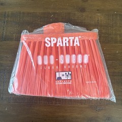Sparta 12 In. Orange Polypropylene Flagged Upright Broom Head