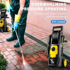 2000 PSI Electric Pressure Washer 1.65 GPM 30ft Hose 5 Nozzles Foam Cannon