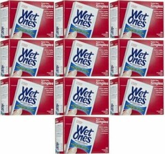 Wet Ones Singles Antibacterial Cleansing Wipes – 1 Box of 24 Singles