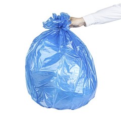 Restaurantware Recycling Trash Bags 250 Count 20-30 Gallon Heavy-Duty Plastic