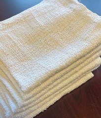 600 PIECES NEW WHITE INDUSTRIAL TOWELS WASH CLOTH 12×12 inches 12oz/Dozen